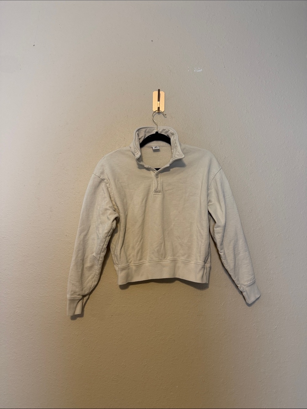 Sporty & Rich Cropped Rizzoli Polo Sweatshirt Size XS